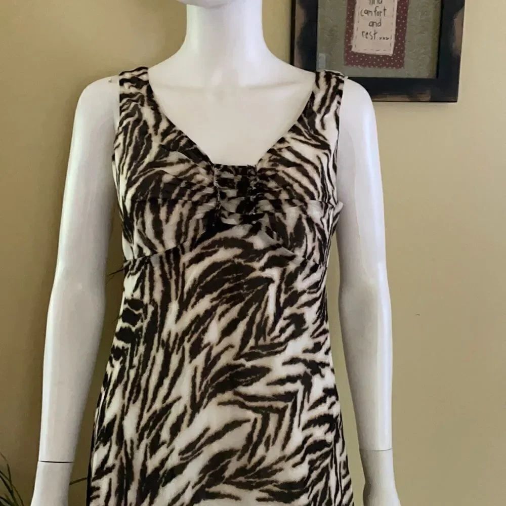 Talbots Sleeveless Animal Print Dress